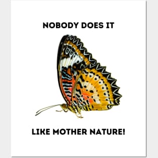 Butterfly Wings: Mother Nature Rules! Posters and Art